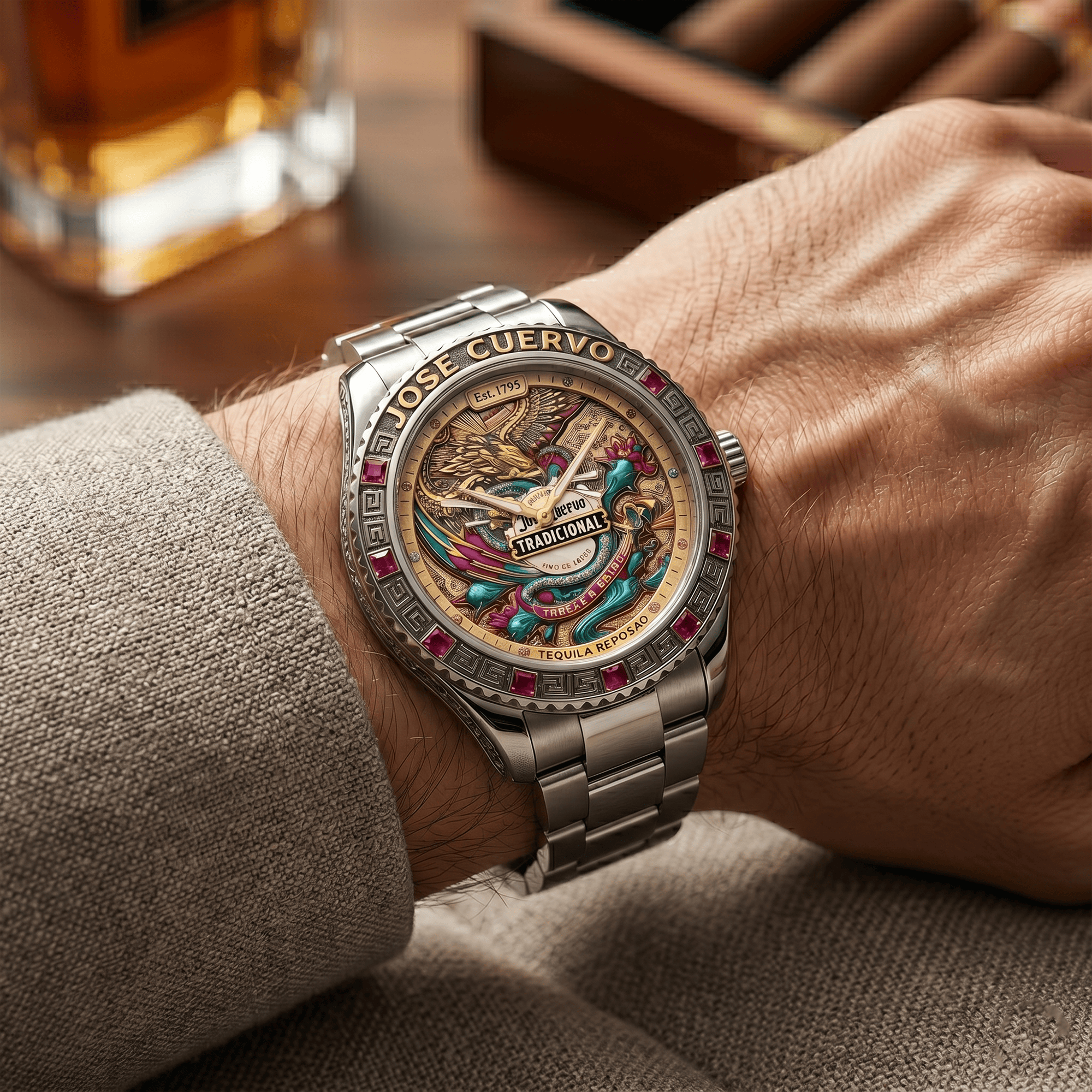 JSCV Stainless Steel Watch LNTH