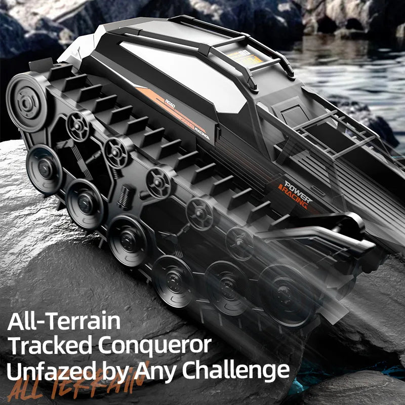 JJRC Q183 Children's Amphibious Waterproof Tracked Tank Children's Outdoor Toy All Terrain Off-Road Remote Control Vehicle Gift